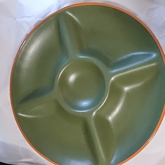 Casa Verde terra Cotta divided platter - Picture 2 of 5